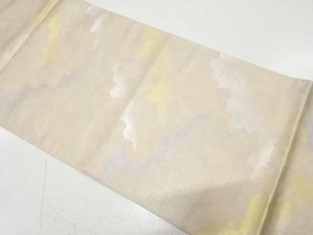 JAPANESE KIMONO / ANTIQUE FUKURO OBI / SILK / MIST